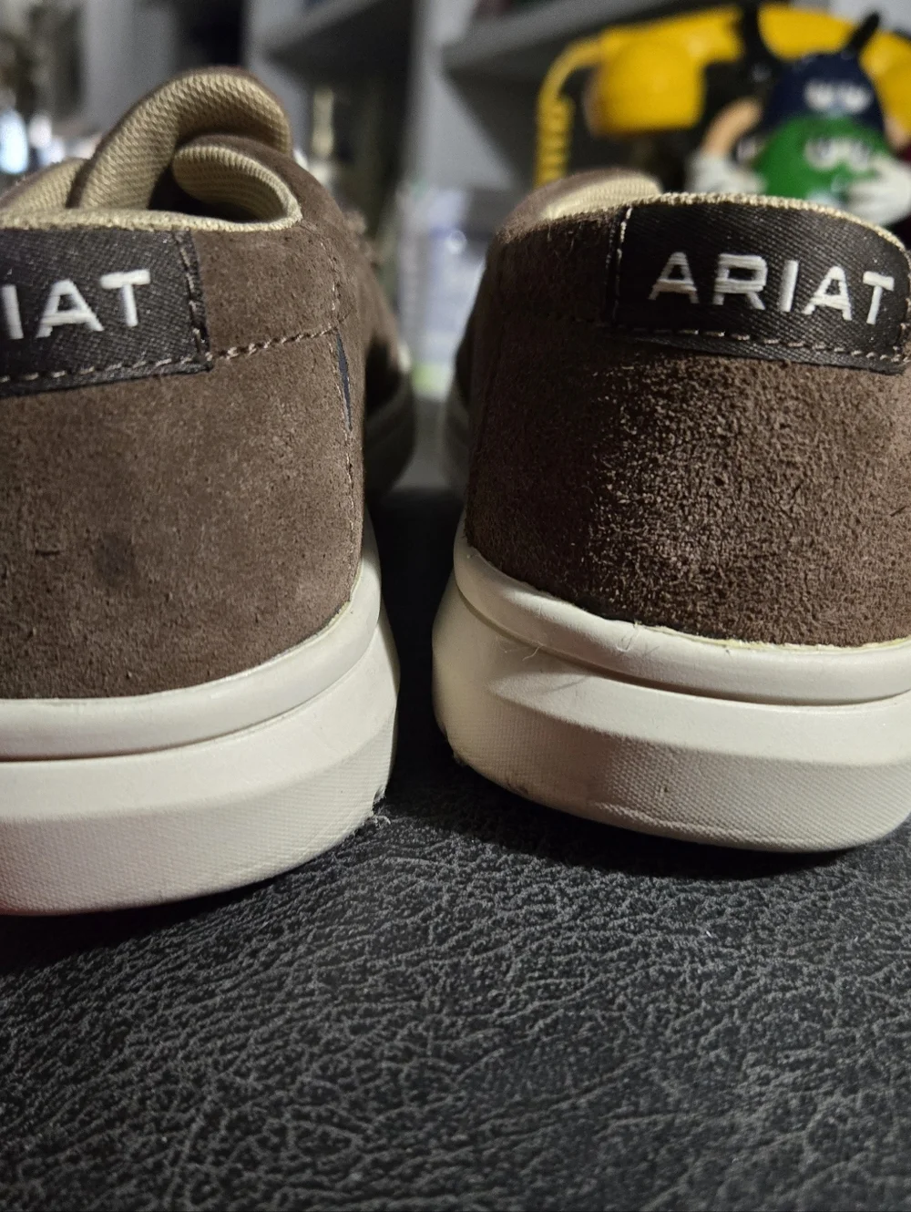 Ariat Kids Casual Suede Moc Toe Lace-Up Shoes in Brown Size 2
